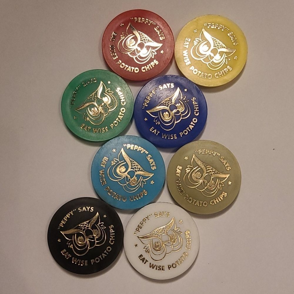 Vintage Wise Owl Pop Soda Bottle Caps Tops 8/pack